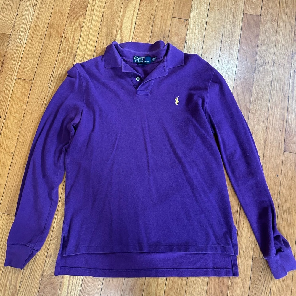 Ralph Lauren Polo Purple Long Sleeve Medium